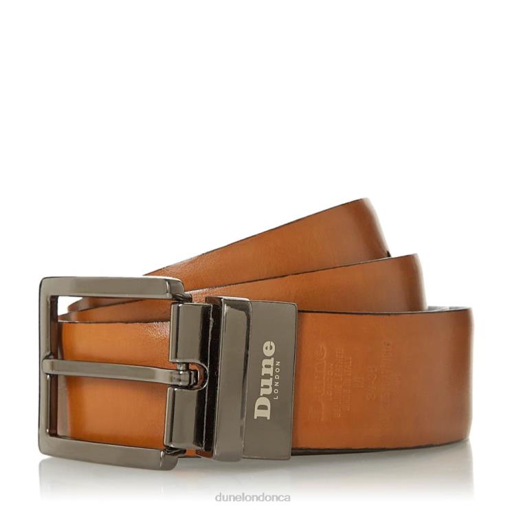 Dune London Opra Men Reversible Leather Belt Tan 2Z0DB857