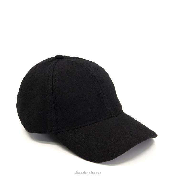 Dune London Olindo Men Stitch-Detail Baseball Cap Black 2Z0DB728