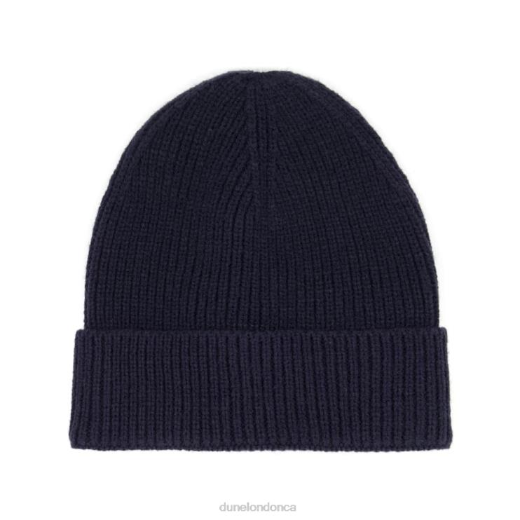 Dune London Orilla Men Rib-Knit Hat Navy 2Z0DB726