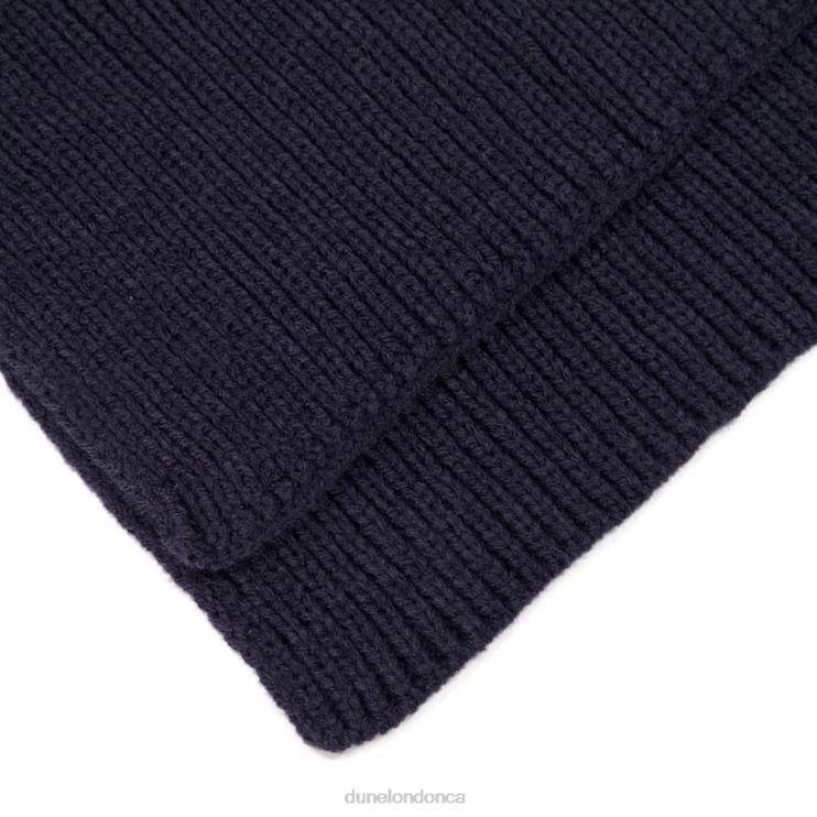 Dune London Nylan Men Textured Long Scarf Navy 2Z0DB729