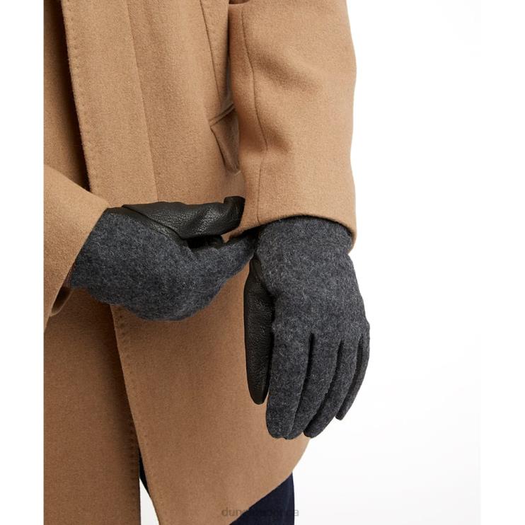 Dune London Ovenger Men Leather Gloves Black 2Z0DB833