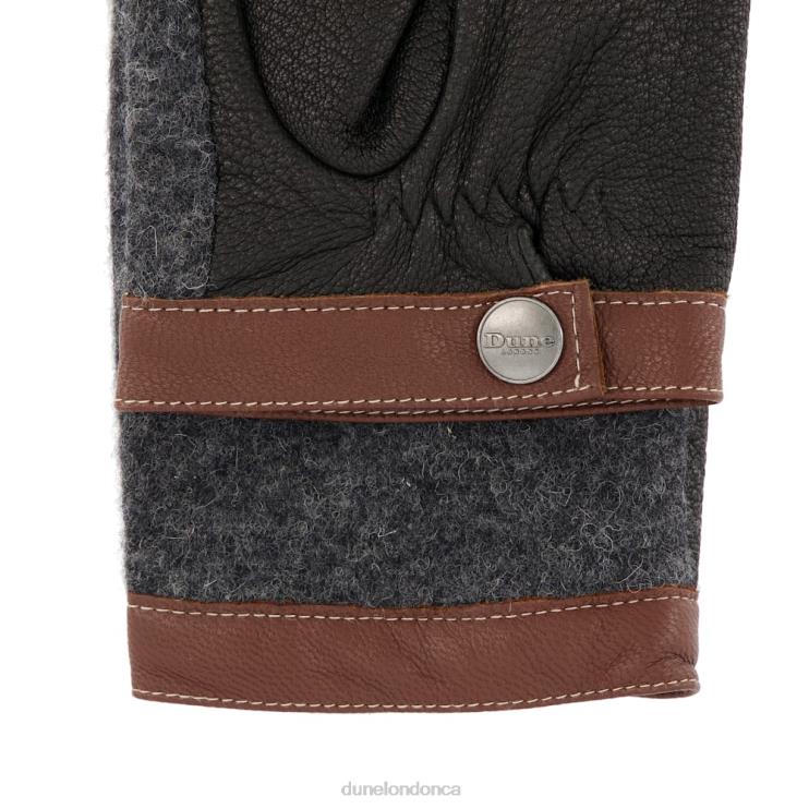 Dune London Ovenger Men Leather Gloves Black 2Z0DB833
