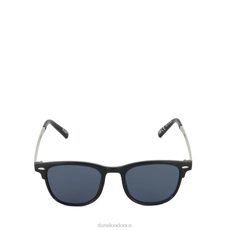 Dune London Obscured Men Slim-Line Sunglasses Black 2Z0DB713