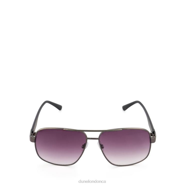 Dune London Osllo Men Square-Frame Sunglasses Gunmetal 2Z0DB693