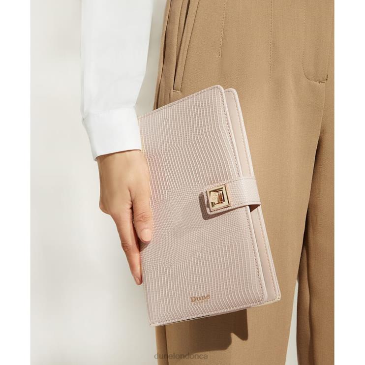 Dune London Signed Women Turn-Lock A5 Notebook Nude 2Z0DB236