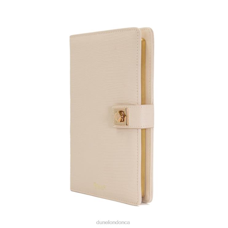 Dune London Signed Women Turn-Lock A5 Notebook Nude 2Z0DB236