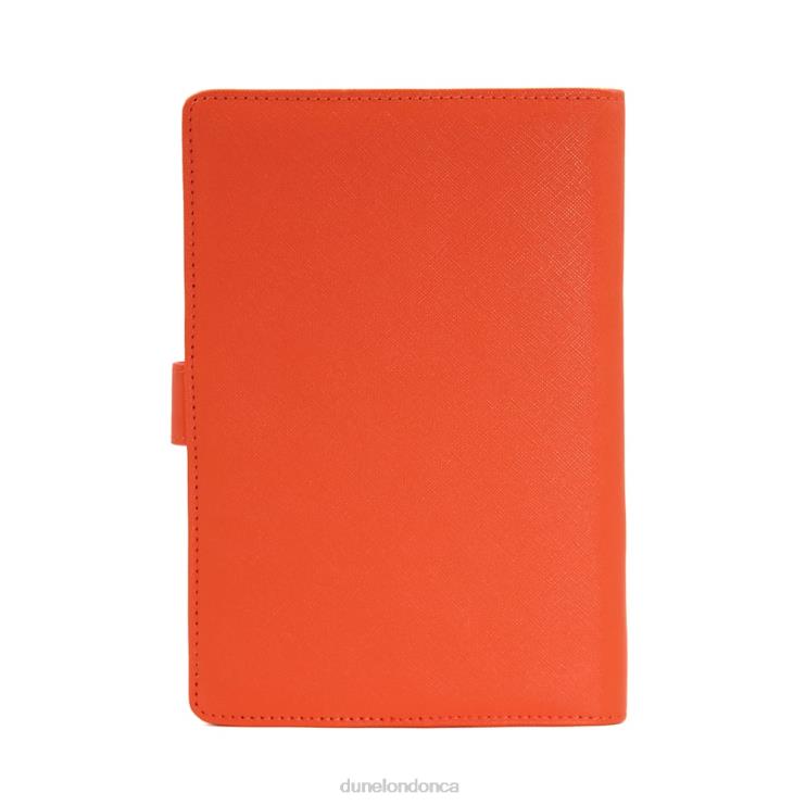 Dune London Signed Women Turn-Lock A5 Notebook Orange 2Z0DB239
