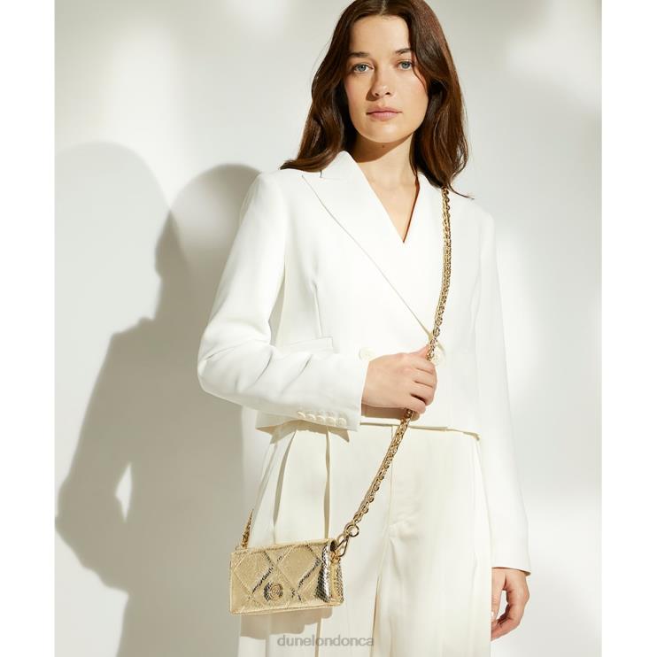 Dune London Skie Women Quilted Micro Bag Gold 2Z0DB35