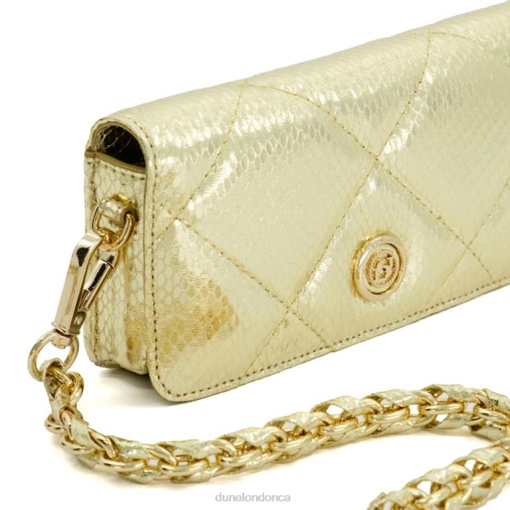 Dune London Skie Women Quilted Micro Bag Gold 2Z0DB35