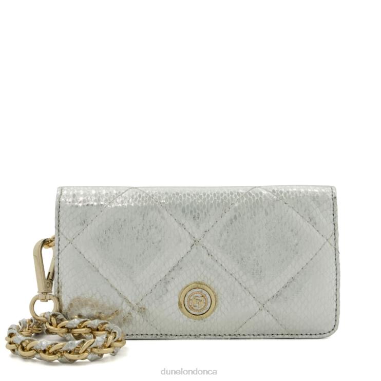 Dune London Skie Women Quilted Micro Bag Silver 2Z0DB36