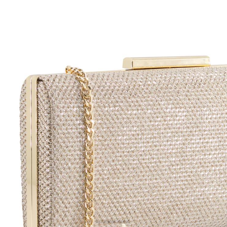 Dune London Binita Women Glitter Clutch Bag Gold 2Z0DB352