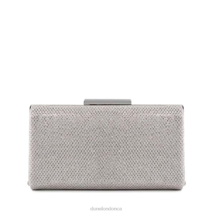 Dune London Binita Women Glitter Clutch Bag Silver 2Z0DB354