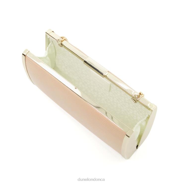 Dune London Blaike Women Box Clutch Bag Nude 2Z0DB184