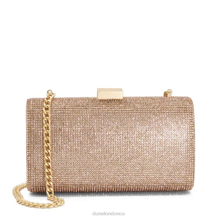 Dune London Bryannies Women Diamante Clutch Bag Rose Gold 2Z0DB310