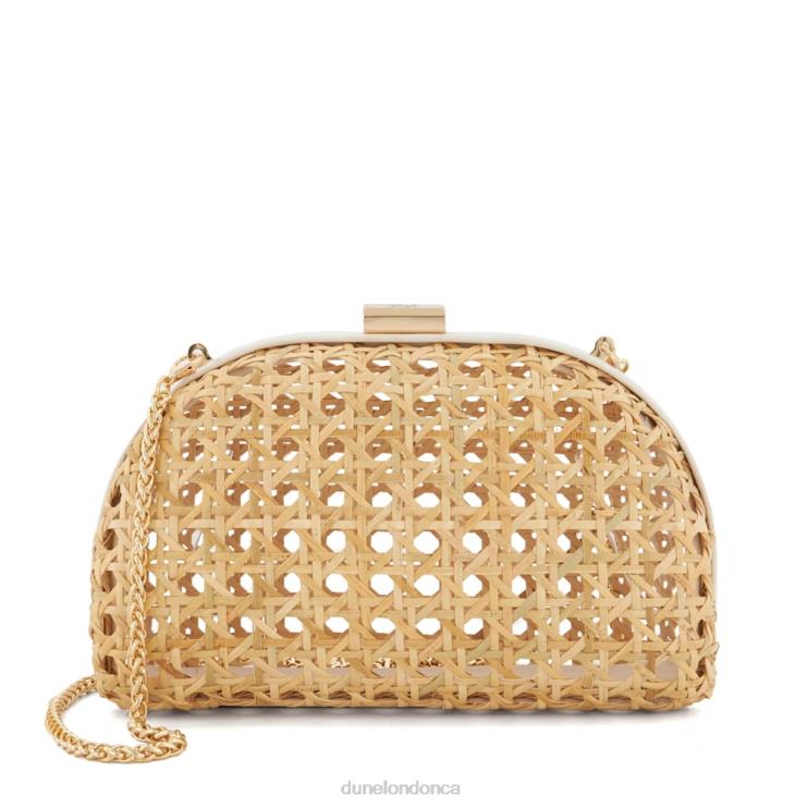 Dune London Elated Women Small Rattan Clutch Bag Natural 2Z0DB34