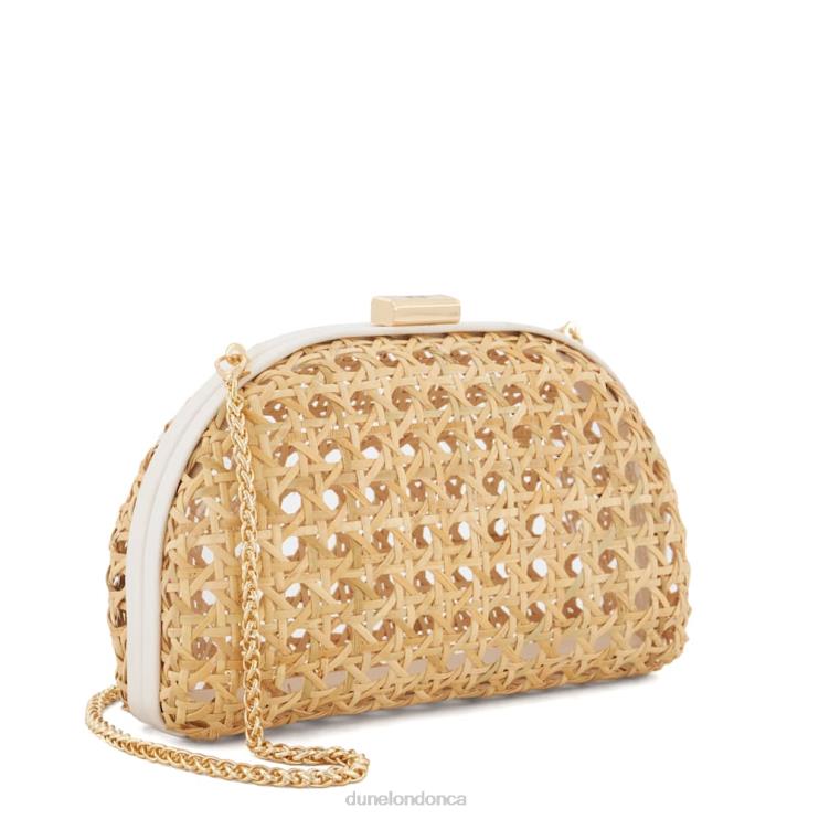 Dune London Elated Women Small Rattan Clutch Bag Natural 2Z0DB34