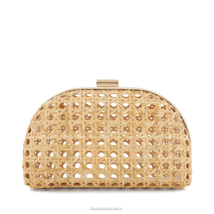 Dune London Elated Women Small Rattan Clutch Bag Natural 2Z0DB34