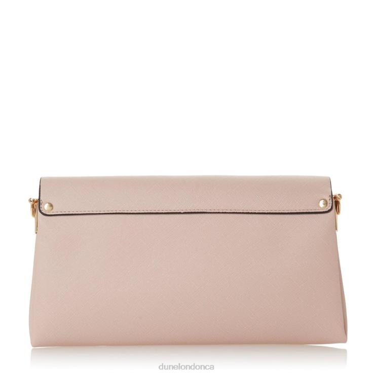 Dune London Elline Women Layered Flap Clutch Bag Nude 2Z0DB422