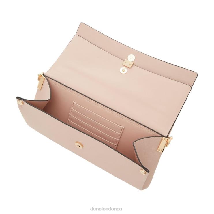 Dune London Elline Women Layered Flap Clutch Bag Nude 2Z0DB422
