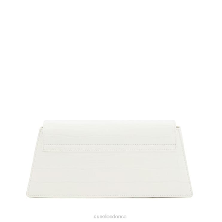 Dune London Bemmett Women Small Metal-Trim Crossbody Bag White 2Z0DB109