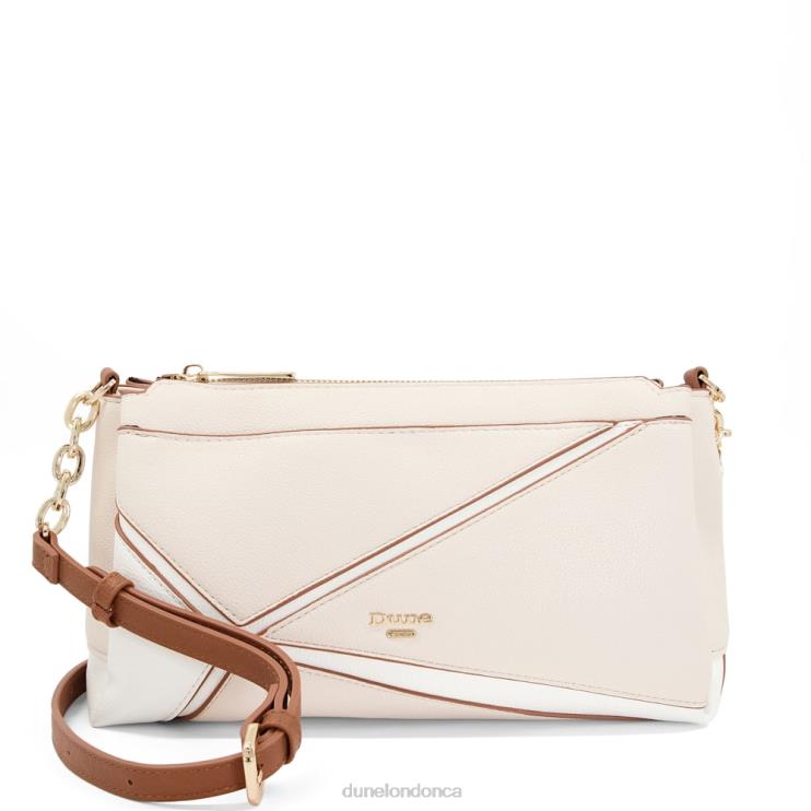 Dune London Daylana Women Cutwork Chain-Trimmed Crossbody Bag Nude 2Z0DB275