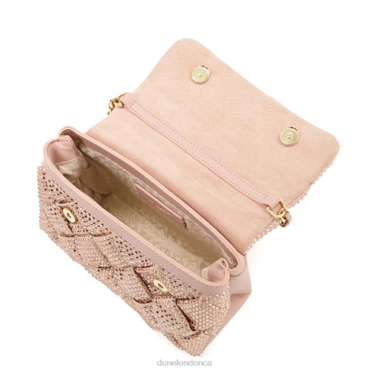 Dune London Dinidempsy Women Small Diamante Woven Crossbody Bag Blush 2Z0DB178