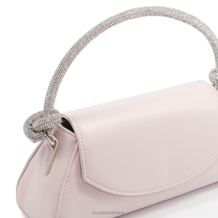 Dune London Brynley Women Diamante-Knot Grab Bag Ecru 2Z0DB248