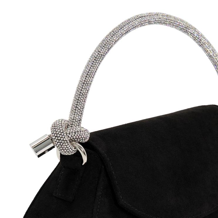 Dune London Brynley Women Diamante Knot Strap Grab Bag Black 2Z0DB316