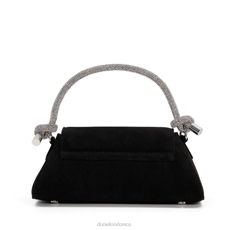 Dune London Brynley Women Diamante Knot Strap Grab Bag Black 2Z0DB316