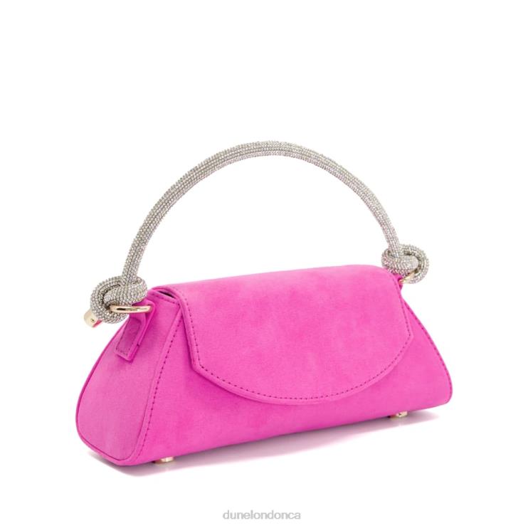 Dune London Brynley Women Diamante Knot Strap Grab Bag Fuchsia 2Z0DB229