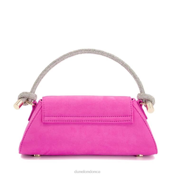 Dune London Brynley Women Diamante Knot Strap Grab Bag Fuchsia 2Z0DB229