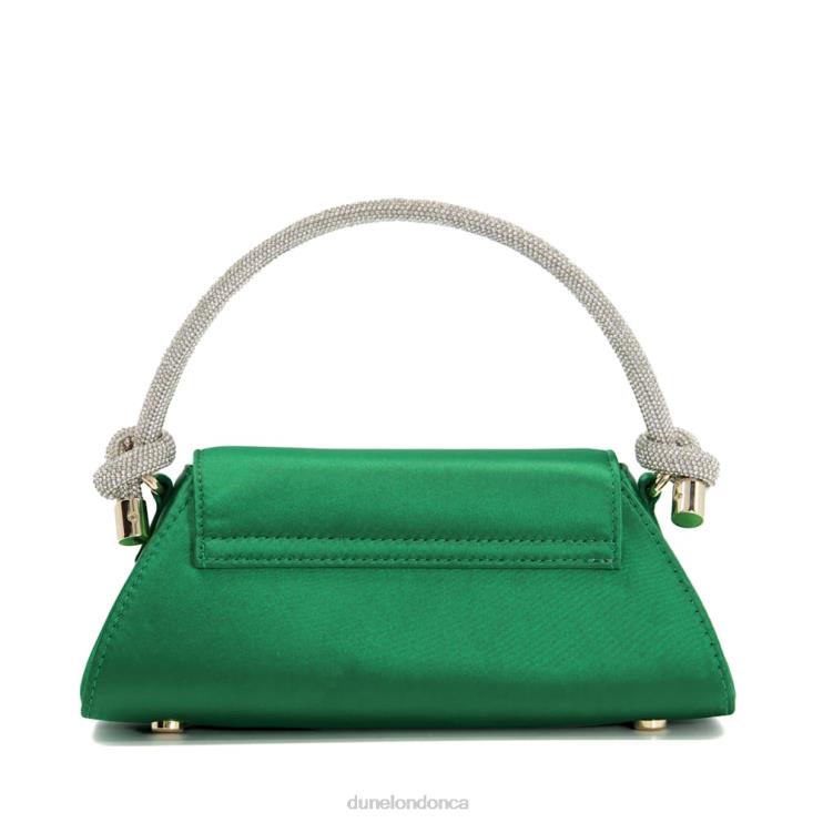 Dune London Brynley Women Diamante Knot Strap Grab Bag Green 2Z0DB230