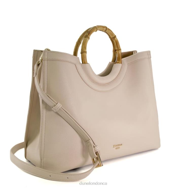 Dune London Distinguish Women Large Bamboo-Handle Shopper Bag Nude 2Z0DB186
