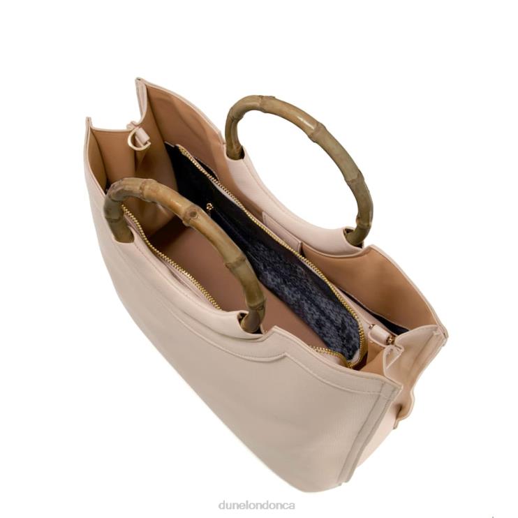 Dune London Distinguish Women Large Bamboo-Handle Shopper Bag Nude 2Z0DB186
