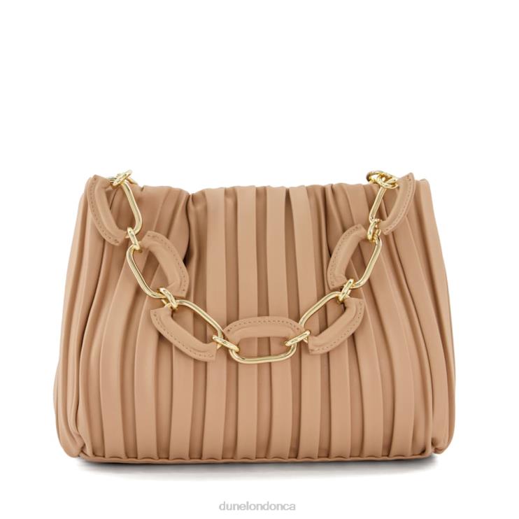 Dune London Dominie Women Medium Pleated Chain-Handle Slouch Bag Blush 2Z0DB3