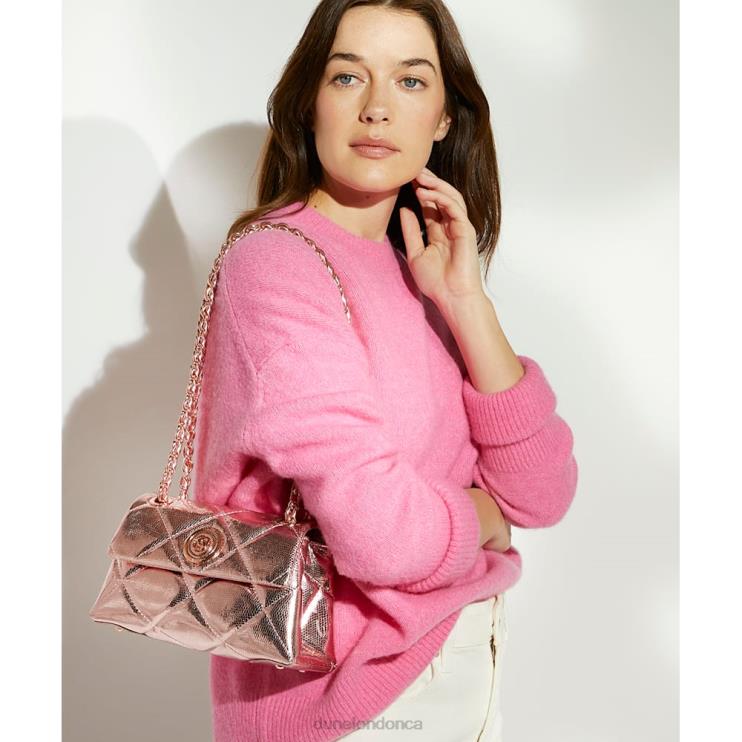 Dune London Duchess S Women Small Quilted Leather Bag Pink 2Z0DB26