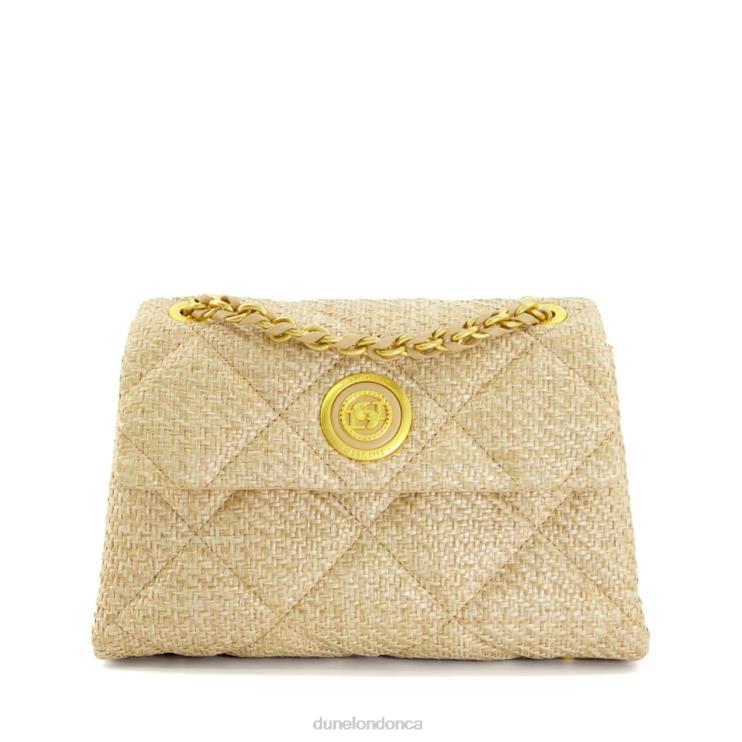 Dune London Duchess Women Medium Quilted Raffia Bag Natural 2Z0DB149