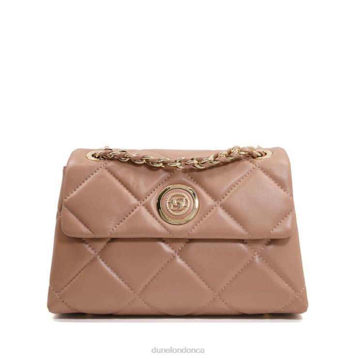Dune London Duchess Women Medium Quilted Thread-Chain Bag Caramel 2Z0DB11