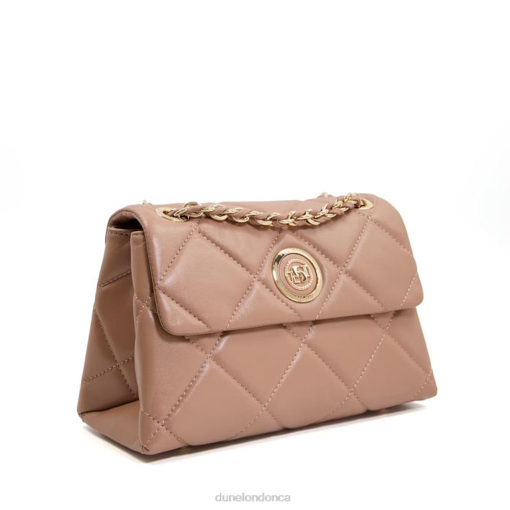 Dune London Duchess Women Medium Quilted Thread-Chain Bag Caramel 2Z0DB11