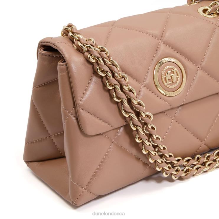 Dune London Duchess Women Medium Quilted Thread-Chain Bag Caramel 2Z0DB11