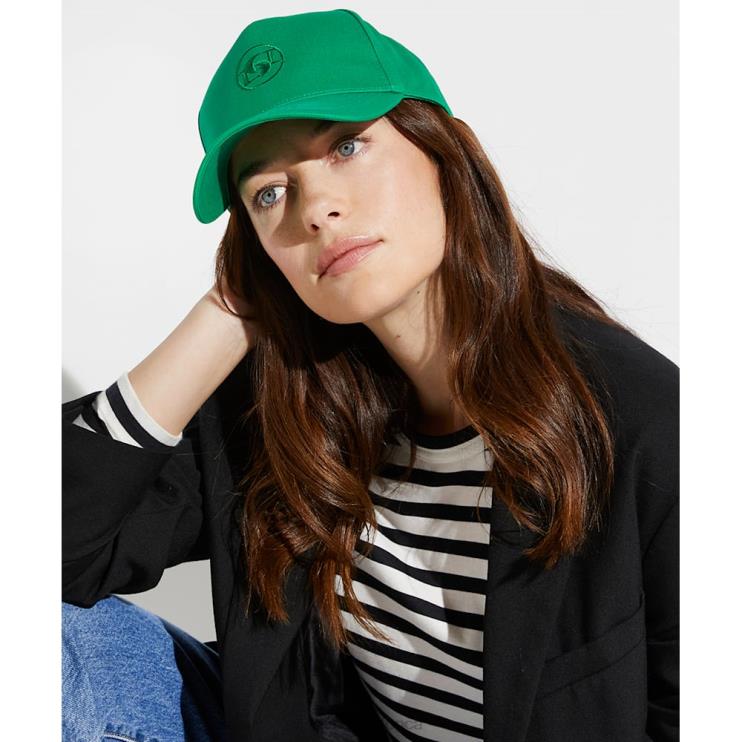 Dune London Fieldings Women DD-Interlock Baseball Cap Green 2Z0DB163