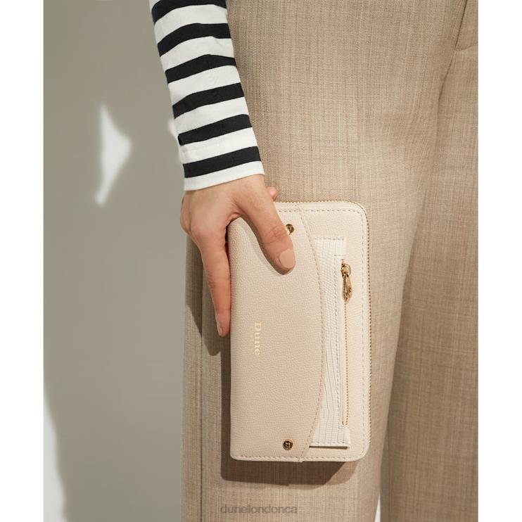 Dune London Kalen Women Removable-Pouch Branded Purse Nude 2Z0DB187