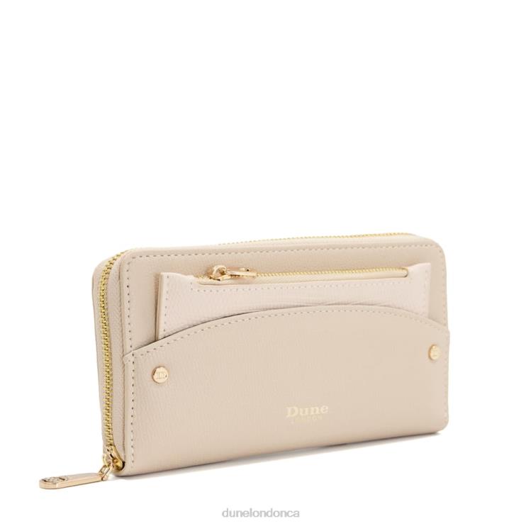 Dune London Kalen Women Removable-Pouch Branded Purse Nude 2Z0DB187
