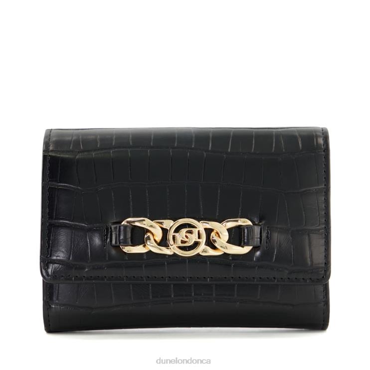 Dune London Kayci Women Metal-Trim Recycled Purse Black 2Z0DB139