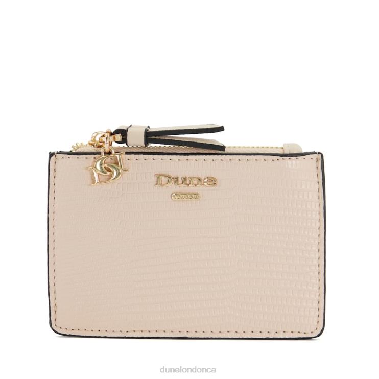 Dune London Knoxville Women Structured Charm-Detail Cardholder Nude 2Z0DB258