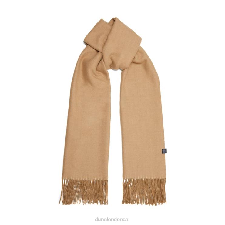 Dune London Leslie Women Colour-Block Fringed Scarf Camel 2Z0DB303
