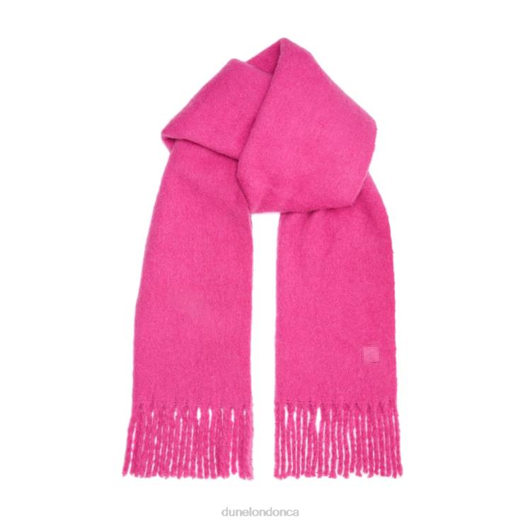 Dune London Lorissa Women Textured Long Fringed Scarf Pink 2Z0DB289