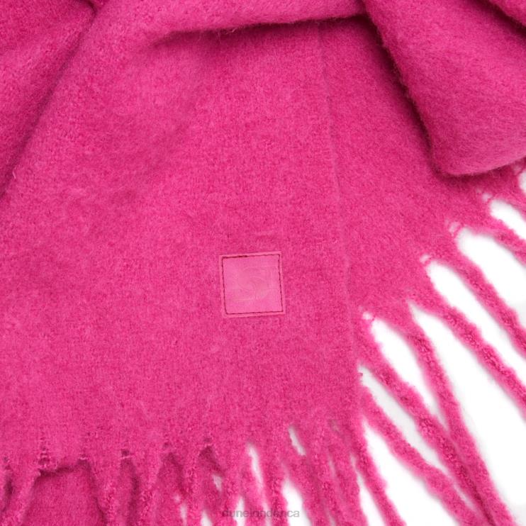 Dune London Lorissa Women Textured Long Fringed Scarf Pink 2Z0DB289