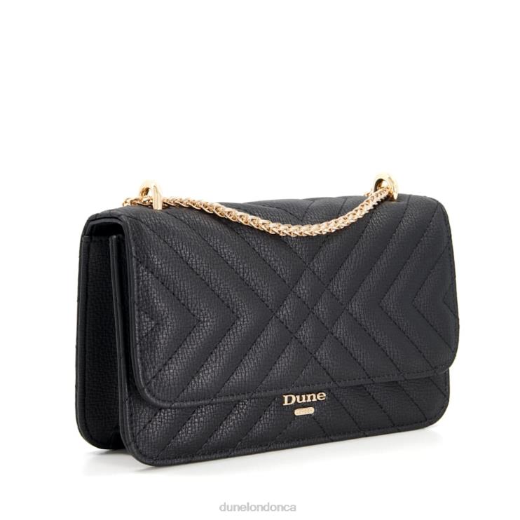 Dune London Edorchie Women Quilted Chain Handle Shoulder Bag Black 2Z0DB249