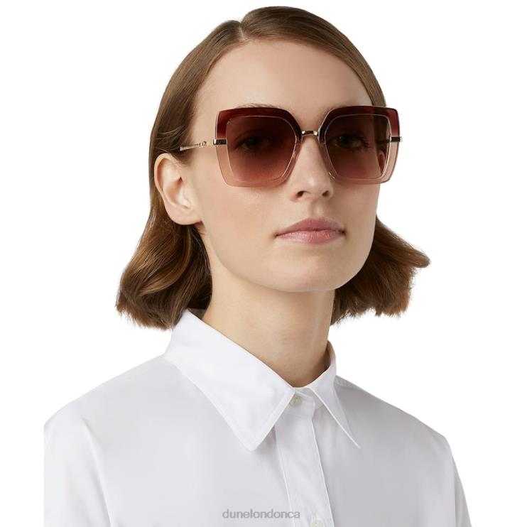 Dune London Ginjer Women Two-Tone Oversized Sunglasses Mink 2Z0DB175
